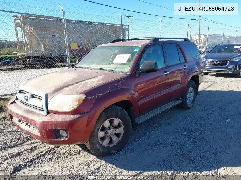 JTEZU14R068054723 2006 Toyota 4Runner Sr5 V6