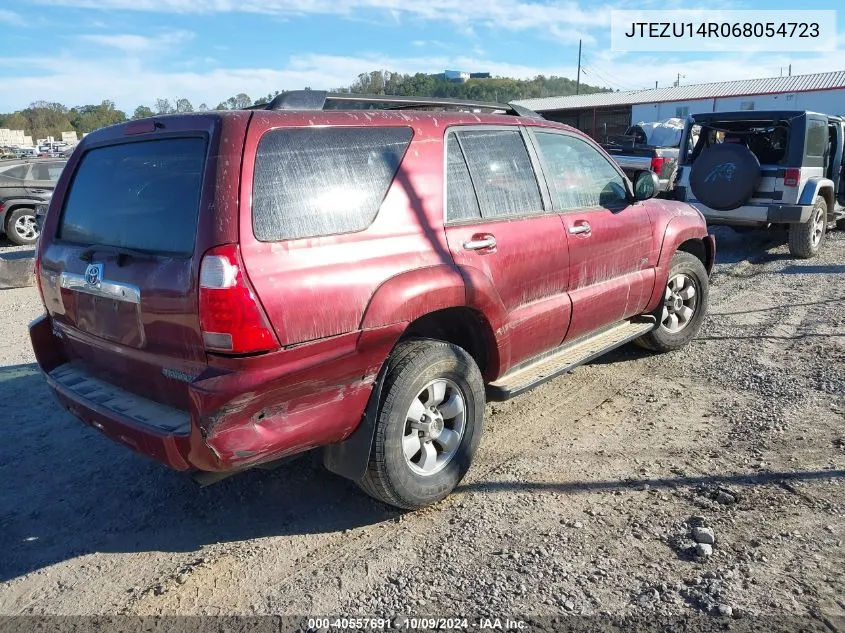 2006 Toyota 4Runner Sr5 V6 VIN: JTEZU14R068054723 Lot: 40557691