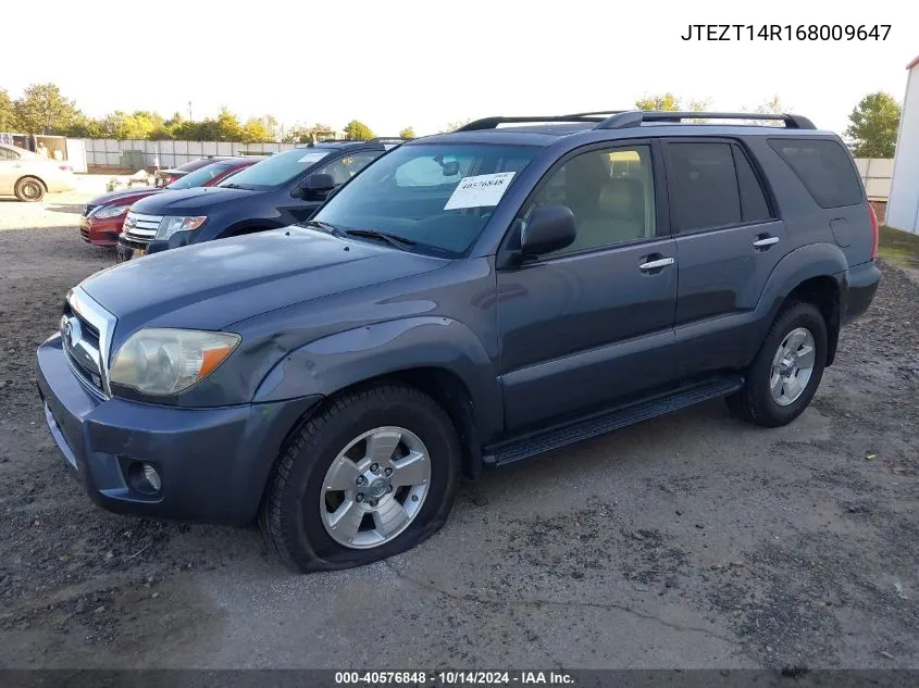 2006 Toyota 4Runner Sr5 V8 VIN: JTEZT14R168009647 Lot: 40576848