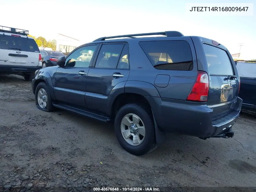 2006 Toyota 4Runner Sr5 V8 VIN: JTEZT14R168009647 Lot: 40576848