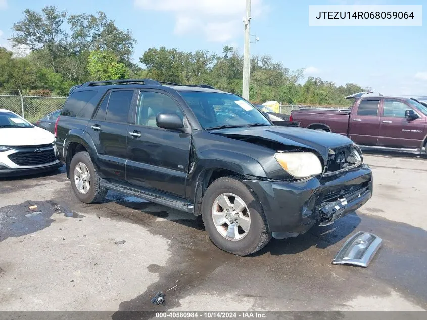 2006 Toyota 4Runner Sr5 V6 VIN: JTEZU14R068059064 Lot: 40580984