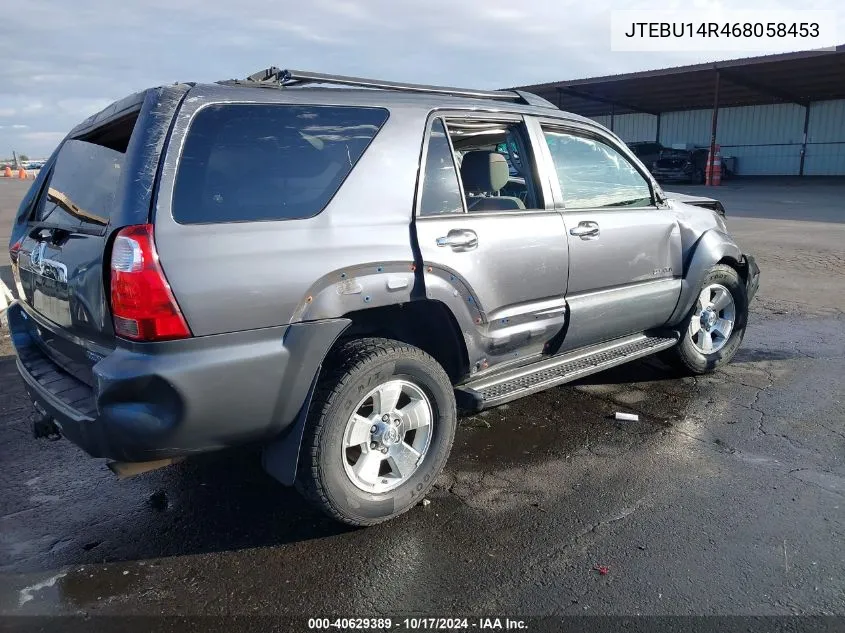 2006 Toyota 4Runner Sr5 V6 VIN: JTEBU14R468058453 Lot: 40629389