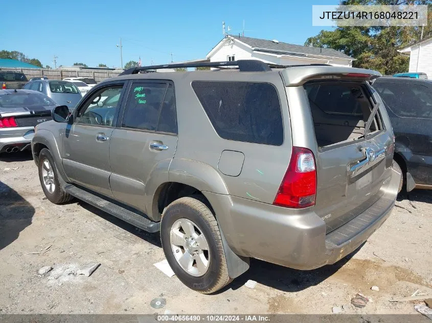 2006 Toyota 4Runner Sr5 V6 VIN: JTEZU14R168048221 Lot: 40656490