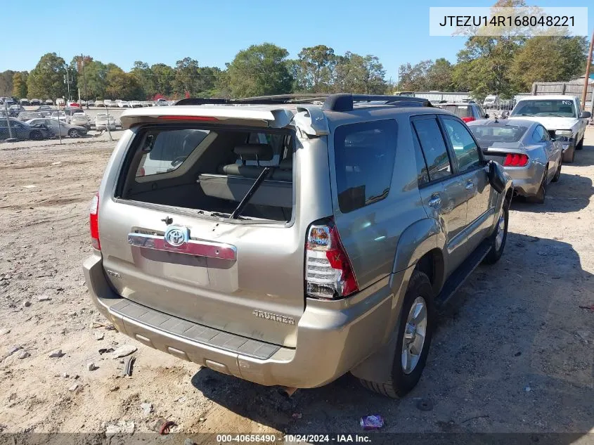 2006 Toyota 4Runner Sr5 V6 VIN: JTEZU14R168048221 Lot: 40656490