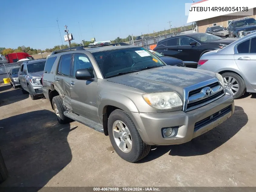 JTEBU14R968054138 2006 Toyota 4Runner Sr5/Sport