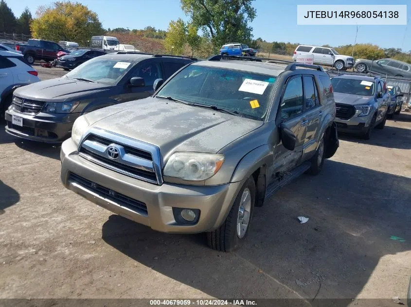 JTEBU14R968054138 2006 Toyota 4Runner Sr5/Sport