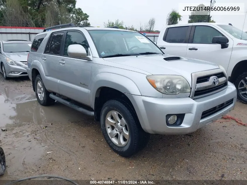 2006 Toyota 4Runner Sr5 Sport V6 VIN: JTEZU14R660066969 Lot: 40748847