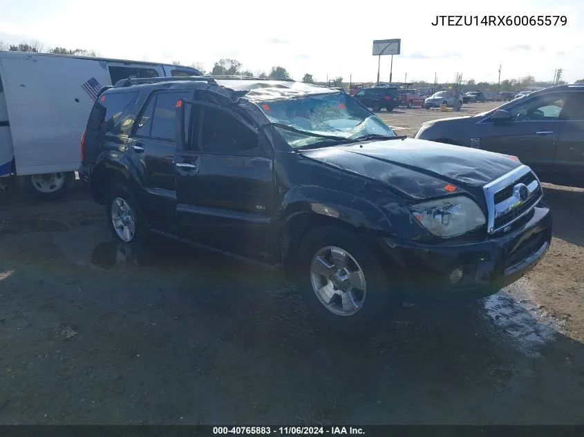 2006 Toyota 4Runner Sr5 V6 VIN: JTEZU14RX60065579 Lot: 40765883