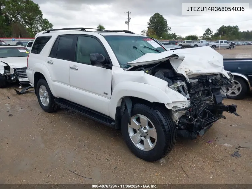 2006 Toyota 4Runner Sr5 V6 VIN: JTEZU14R368054036 Lot: 40767294