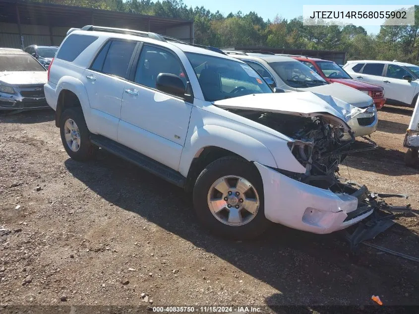 2006 Toyota 4Runner Sr5 V6 VIN: JTEZU14R568055902 Lot: 40835750