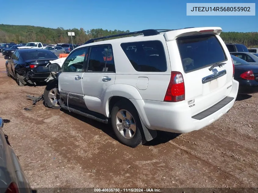 2006 Toyota 4Runner Sr5 V6 VIN: JTEZU14R568055902 Lot: 40835750