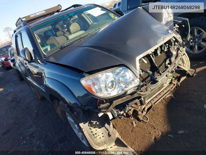 2006 Toyota 4Runner Sr5 V6 VIN: JTEBU14R268068298 Lot: 40846856