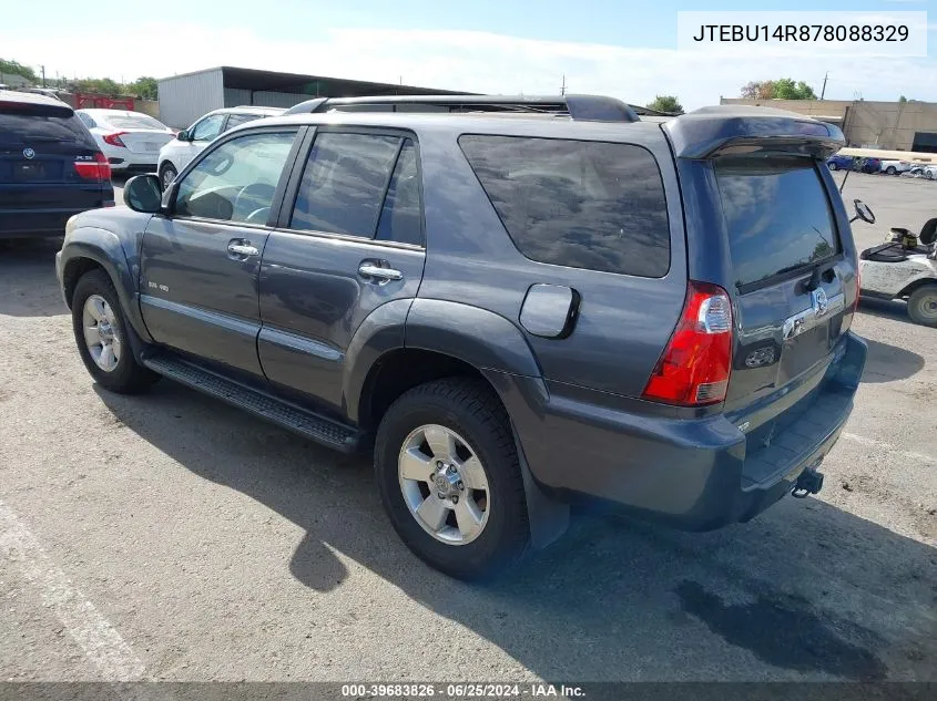 JTEBU14R878088329 2007 Toyota 4Runner Sr5 V6