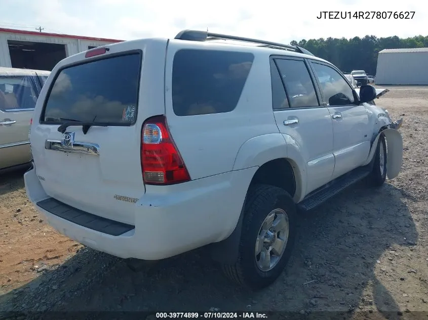 JTEZU14R278076627 2007 Toyota 4Runner Sr5 V6