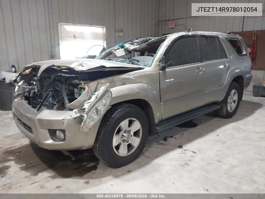 2007 Toyota 4Runner Sr5 V8 VIN: JTEZT14R978012054 Lot: 40235979