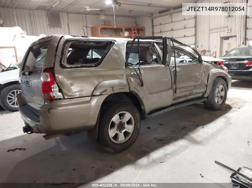 JTEZT14R978012054 2007 Toyota 4Runner Sr5 V8