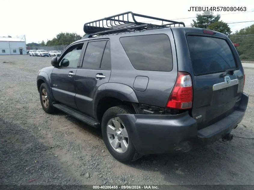 2007 Toyota 4Runner Sr5 V6 VIN: JTEBU14R578080463 Lot: 40286455