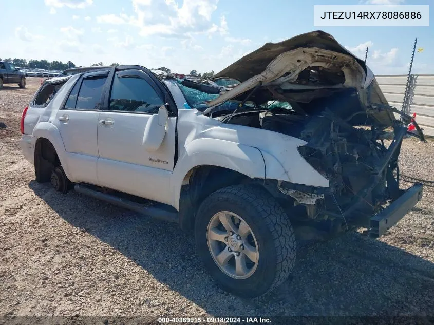 2007 Toyota 4Runner Sport V6 VIN: JTEZU14RX78086886 Lot: 40369915