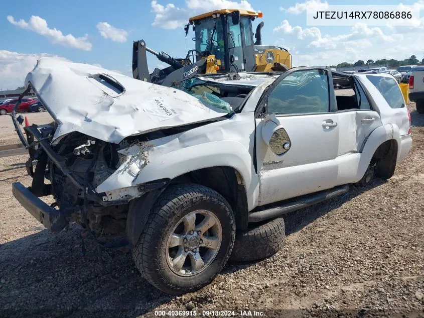 2007 Toyota 4Runner Sport V6 VIN: JTEZU14RX78086886 Lot: 40369915