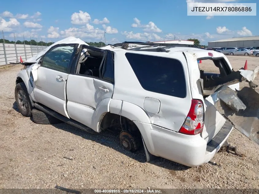 2007 Toyota 4Runner Sport V6 VIN: JTEZU14RX78086886 Lot: 40369915