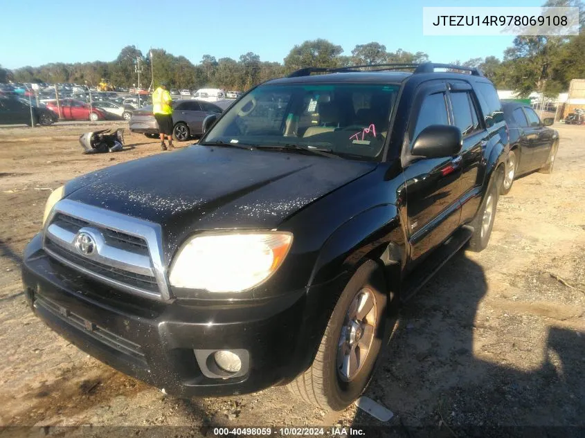 2007 Toyota 4Runner Sr5 V6 VIN: JTEZU14R978069108 Lot: 40498059