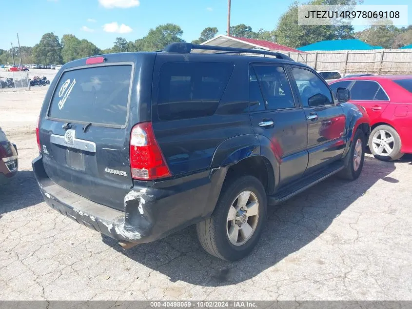 2007 Toyota 4Runner Sr5 V6 VIN: JTEZU14R978069108 Lot: 40498059