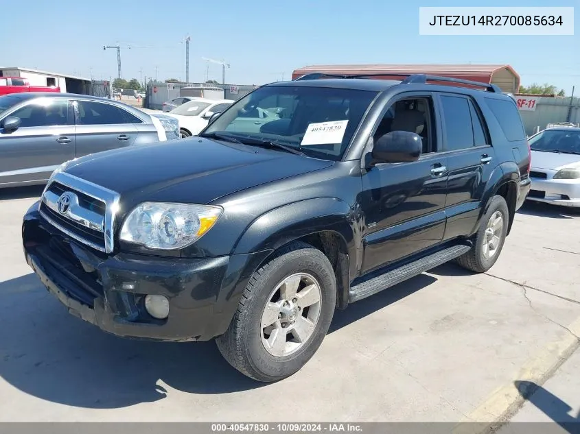 2007 Toyota 4Runner Sr5/Sport VIN: JTEZU14R270085634 Lot: 40547830