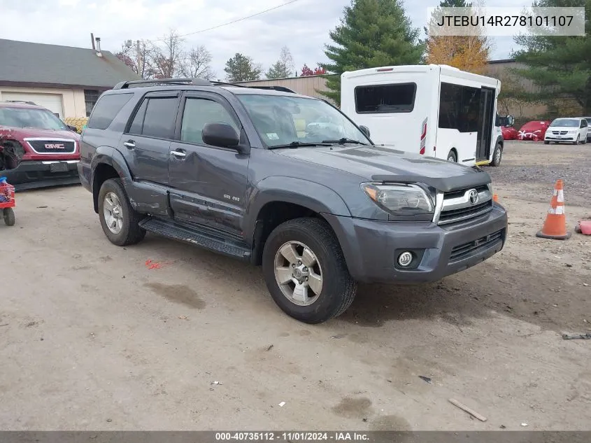 JTEBU14R278101107 2007 Toyota 4Runner Sr5 V6