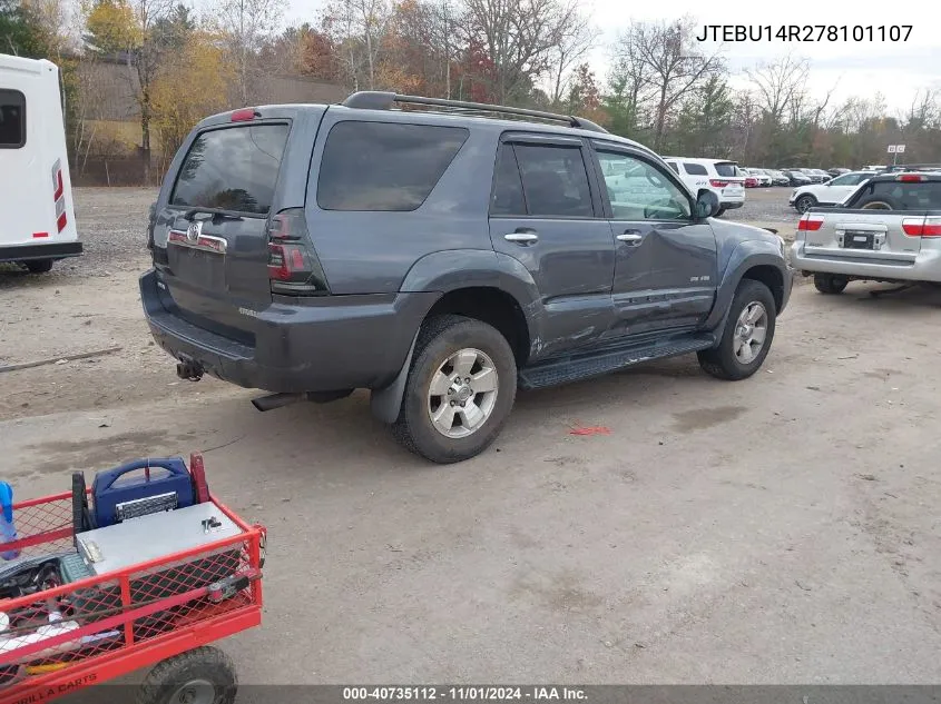 JTEBU14R278101107 2007 Toyota 4Runner Sr5 V6