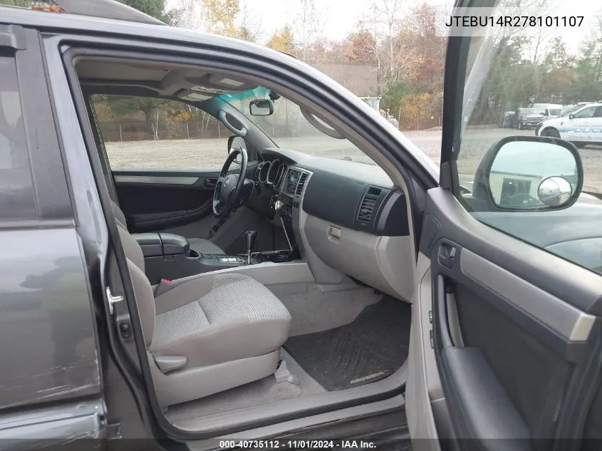 JTEBU14R278101107 2007 Toyota 4Runner Sr5 V6