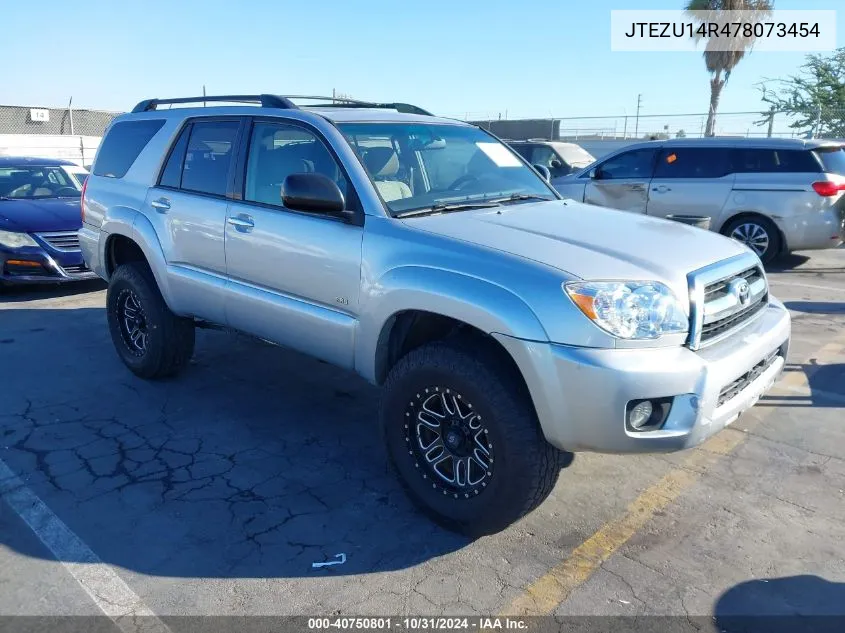 2007 Toyota 4Runner Sr5 V6 VIN: JTEZU14R478073454 Lot: 40750801