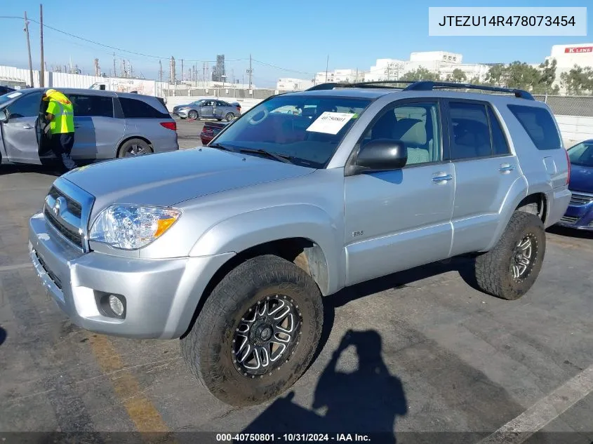 2007 Toyota 4Runner Sr5 V6 VIN: JTEZU14R478073454 Lot: 40750801