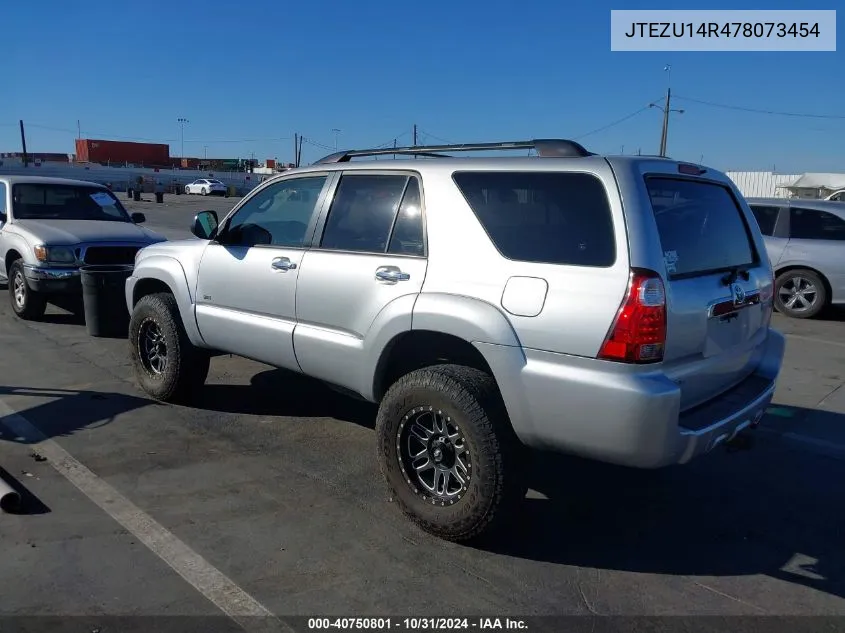 2007 Toyota 4Runner Sr5 V6 VIN: JTEZU14R478073454 Lot: 40750801