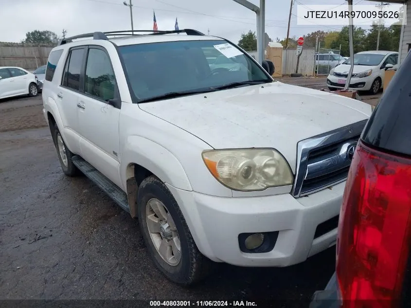 2007 Toyota 4Runner Sr5 V6 VIN: JTEZU14R970095626 Lot: 40803001