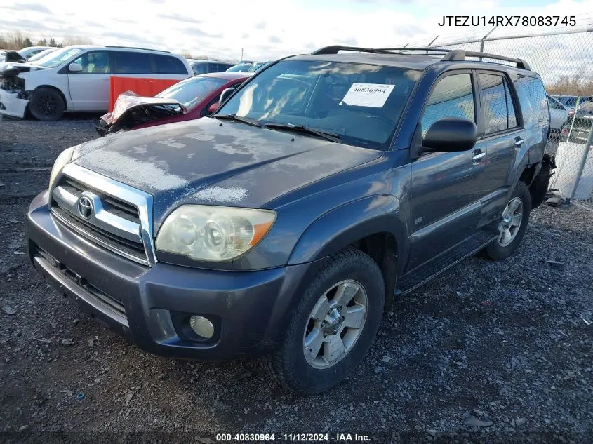 2007 Toyota 4Runner Sport V6/Sr5 V6 VIN: JTEZU14RX78083745 Lot: 40830964