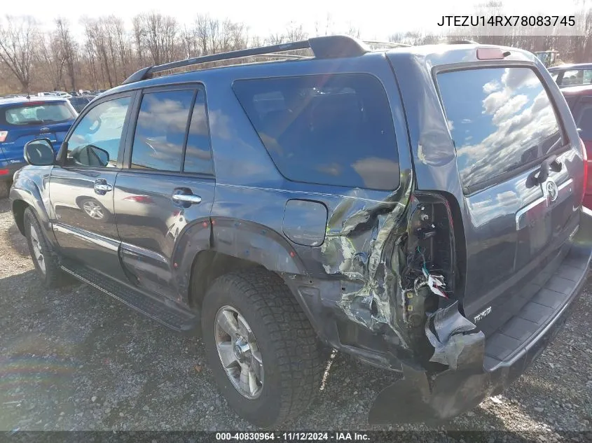 2007 Toyota 4Runner Sport V6/Sr5 V6 VIN: JTEZU14RX78083745 Lot: 40830964