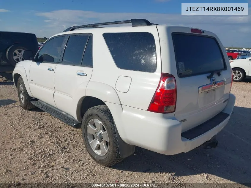 2008 Toyota 4Runner Sr5 V8 VIN: JTEZT14RX8K001469 Lot: 40187581