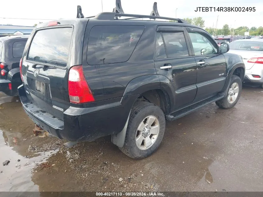 JTEBT14R38K002495 2008 Toyota 4Runner Sr5 V8