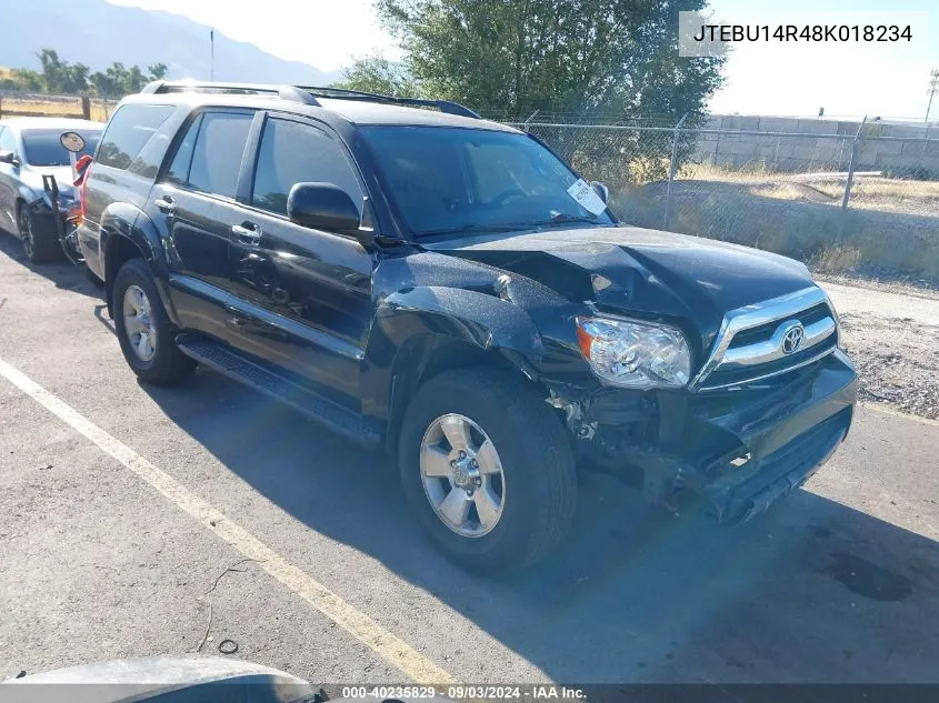 2008 Toyota 4Runner Sr5 V6 VIN: JTEBU14R48K018234 Lot: 40235829