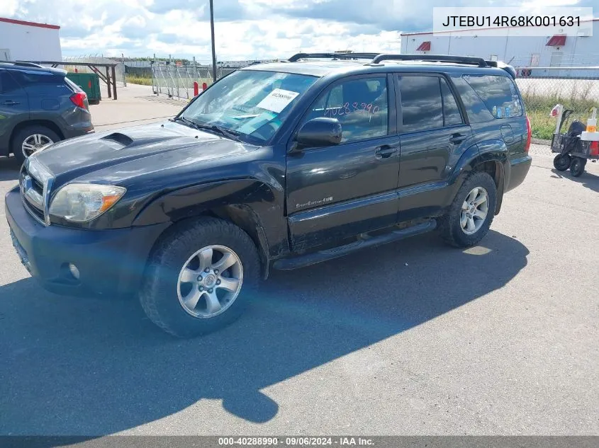 2008 Toyota 4Runner Sport V6 VIN: JTEBU14R68K001631 Lot: 40288990