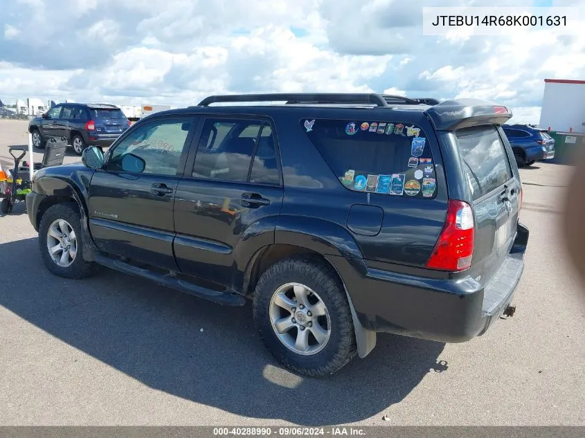 2008 Toyota 4Runner Sport V6 VIN: JTEBU14R68K001631 Lot: 40288990