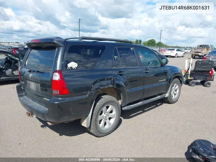 2008 Toyota 4Runner Sport V6 VIN: JTEBU14R68K001631 Lot: 40288990