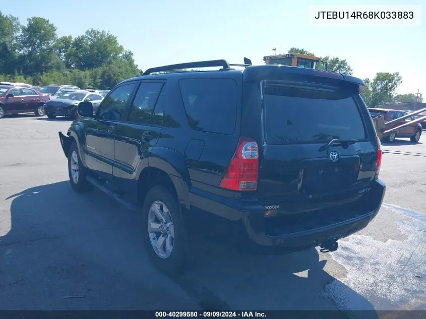 2008 Toyota 4Runner Sport V6 VIN: JTEBU14R68K033883 Lot: 40299580