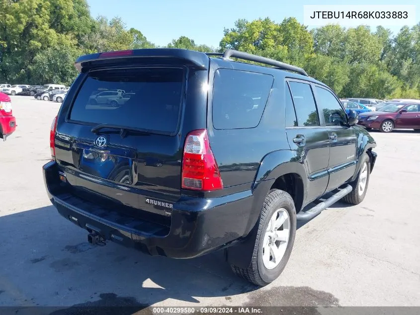 2008 Toyota 4Runner Sport V6 VIN: JTEBU14R68K033883 Lot: 40299580