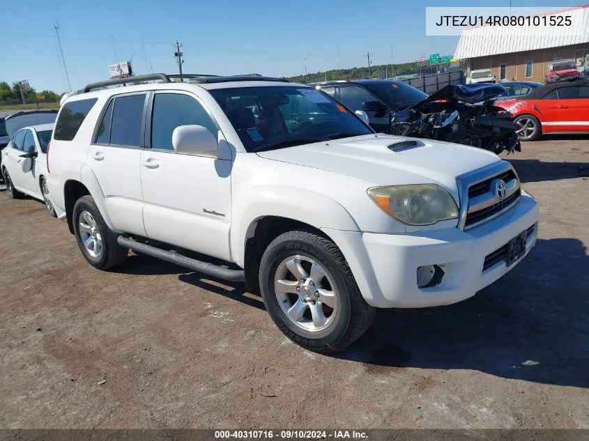 2008 Toyota 4Runner Sport V6 VIN: JTEZU14R080101525 Lot: 40310716