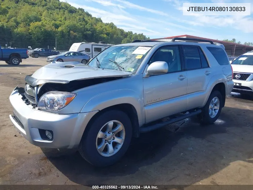 2008 Toyota 4Runner Sport V6 VIN: JTEBU14R080130833 Lot: 40325562