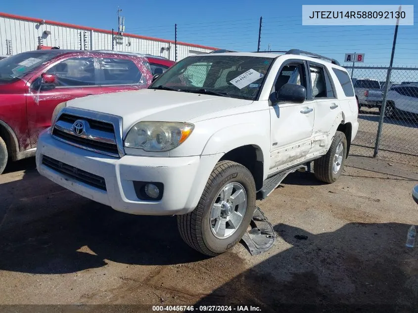 2008 Toyota 4Runner Sr5 V6 VIN: JTEZU14R588092130 Lot: 40456746