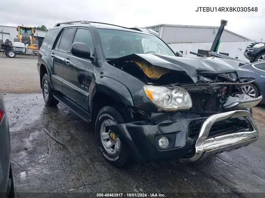 2008 Toyota 4Runner Sr5 V6 VIN: JTEBU14RX8K030548 Lot: 40463917