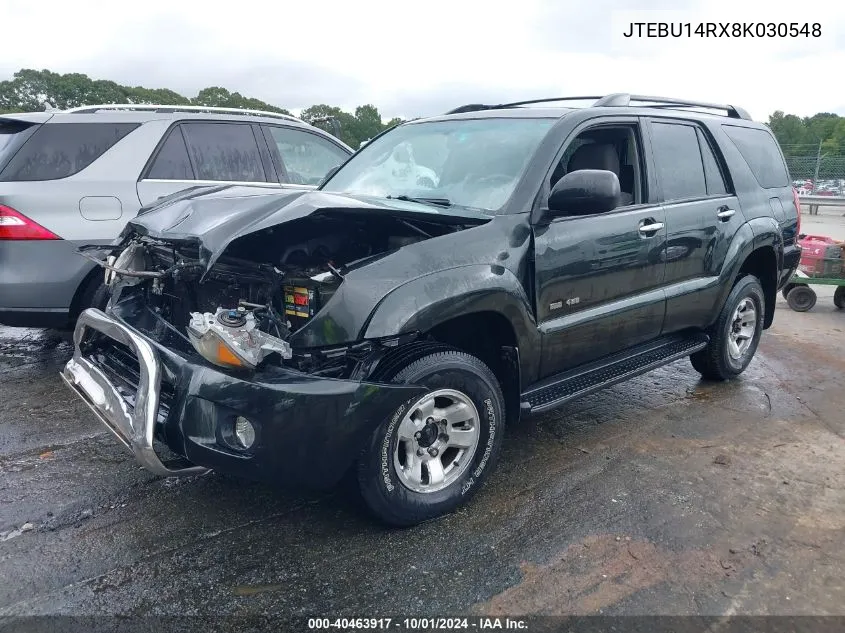 2008 Toyota 4Runner Sr5 V6 VIN: JTEBU14RX8K030548 Lot: 40463917