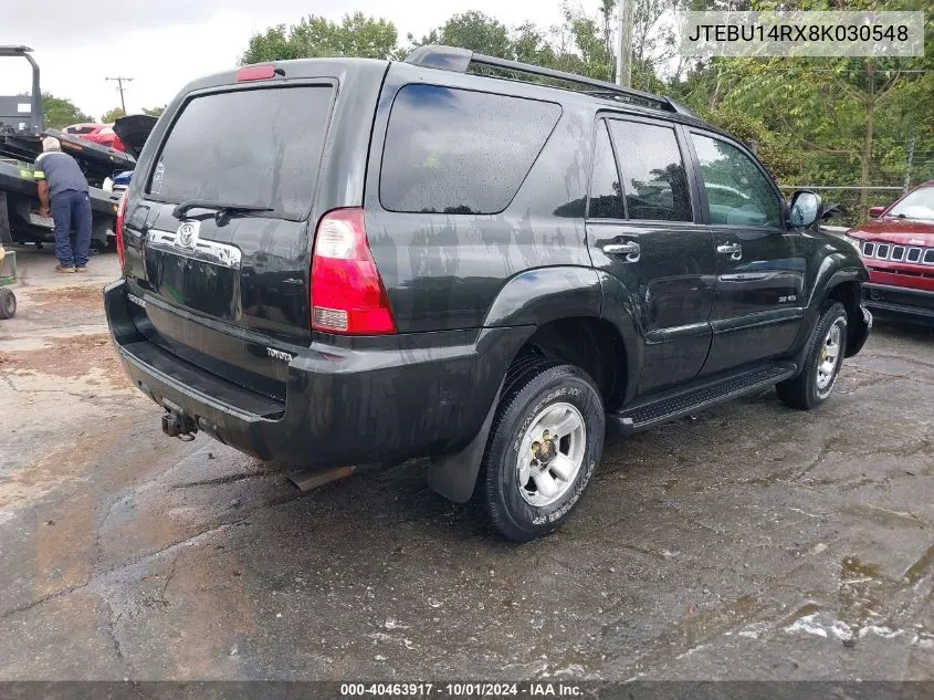 2008 Toyota 4Runner Sr5 V6 VIN: JTEBU14RX8K030548 Lot: 40463917